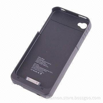 1900mAh External Power Bank/Wireless Charger Case for iPhone 4/4S